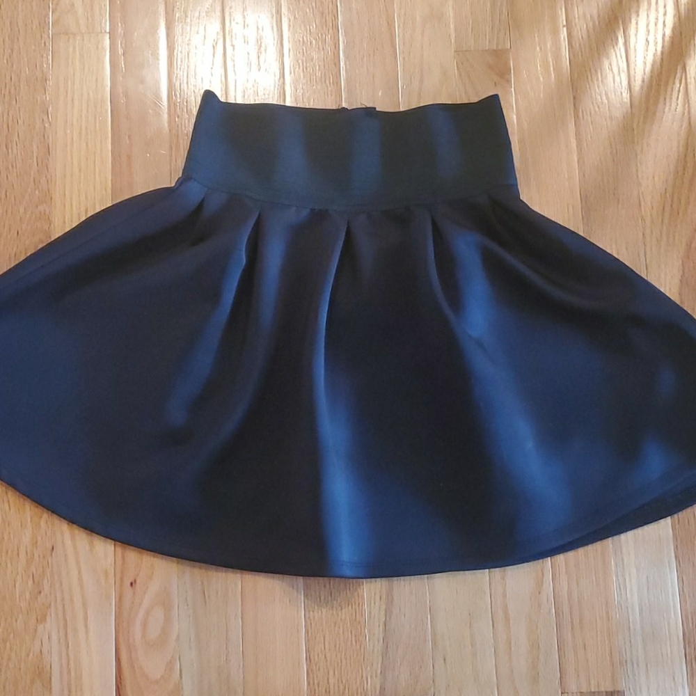 Rue21 Black Pleated Mini Skirt